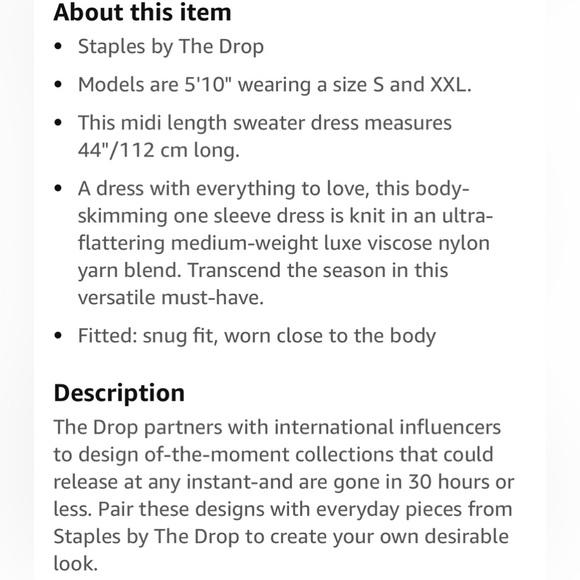 The Drop Giselle Dress in Chocolate Size XXL - Picture 4 of 8